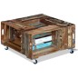 vidaXL Couchtisch Altholz 70x70x35 cm vidaXL Couchtisch Altholz 70x70x35 cm