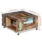 vidaXL Couchtisch Altholz 70x70x35 cm vidaXL Couchtisch Altholz 70x70x35 cm