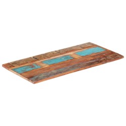 vidaXL Tischplatte Rechteckig 60x140 cm 25-27 mm Altholz Massiv
