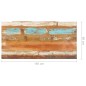 vidaXL Tischplatte Rechteckig 60x140 cm 25-27 mm Altholz Massiv vidaXL Tischplatte Rechteckig 60x140 cm 25-27 mm Altholz Massiv