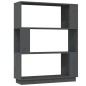 vidaXL Bücherregal/Raumteiler Grau 80x25x101 cm Massivholz Kiefer vidaXL Bücherregal/Raumteiler Grau 80x25x101 cm Massivholz Kiefer