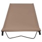 vidaXL Campingbetten 2 Stk. 180x60x19 cm Oxford-Gewebe und Stahl Taupe vidaXL Campingbetten 2 Stk. 180x60x19 cm Oxford-Gewebe und Stahl Taupe