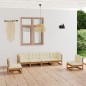 vidaXL 6-tlg. Garten-Lounge-Set mit Kissen Kiefer Massivholz vidaXL 6-tlg. Garten-Lounge-Set mit Kissen Kiefer Massivholz