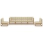 vidaXL 6-tlg. Garten-Lounge-Set mit Kissen Kiefer Massivholz vidaXL 6-tlg. Garten-Lounge-Set mit Kissen Kiefer Massivholz
