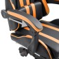 Gaming-Stuhl mit Fußstütze Orange Kunstleder Gaming-Stuhl mit Fußstütze Orange Kunstleder