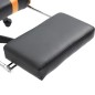 Gaming-Stuhl mit Fußstütze Orange Kunstleder Gaming-Stuhl mit Fußstütze Orange Kunstleder