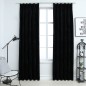 vidaXL Verdunkelungsvorhänge mit Haken 2 Stk. Samt Schwarz 140x175 cm vidaXL Verdunkelungsvorhänge mit Haken 2 Stk. Samt Schwarz 140x175 cm
