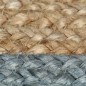 vidaXL Teppich Handgefertigt Jute mit Olivgrünem Rand 120 cm vidaXL Teppich Handgefertigt Jute mit Olivgrünem Rand 120 cm