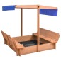 vidaXL Sandkasten mit Dach Tannenholz 112x112x112 cm vidaXL Sandkasten mit Dach Tannenholz 112x112x112 cm