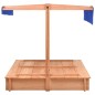 vidaXL Sandkasten mit Dach Tannenholz 112x112x112 cm vidaXL Sandkasten mit Dach Tannenholz 112x112x112 cm