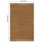 vidaXL Teppich mit Fransen 160x230 cm Jute vidaXL Teppich mit Fransen 160x230 cm Jute