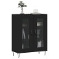 vidaXL Sideboard Schwarz 69,5x34x90 cm Holzwerkstoff vidaXL Sideboard Schwarz 69,5x34x90 cm Holzwerkstoff