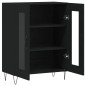 vidaXL Sideboard Schwarz 69,5x34x90 cm Holzwerkstoff vidaXL Sideboard Schwarz 69,5x34x90 cm Holzwerkstoff