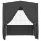 vidaXL Profi-Partyzelt mit Seitenwänden 2×2m Anthrazit 90 g/m² vidaXL Profi-Partyzelt mit Seitenwänden 2×2m Anthrazit 90 g/m²