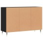 vidaXL Sideboard Schwarz 103,5x35x70 cm Holzwerkstoff vidaXL Sideboard Schwarz 103,5x35x70 cm Holzwerkstoff