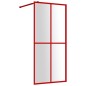 vidaXL Duschwand für Begehbare Dusche mit ESG Klarglas Rot 80x195 cm vidaXL Duschwand für Begehbare Dusche mit ESG Klarglas Rot 80x195 cm