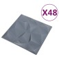 vidaXL 3D-Wandpaneele 48 Stk. 50x50 cm Diamant Grau 12 m² vidaXL 3D-Wandpaneele 48 Stk. 50x50 cm Diamant Grau 12 m²