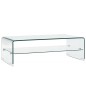 vidaXL Couchtisch Transparent 98×45×31 cm Hartglas vidaXL Couchtisch Transparent 98×45×31 cm Hartglas