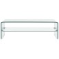 vidaXL Couchtisch Transparent 98×45×31 cm Hartglas vidaXL Couchtisch Transparent 98×45×31 cm Hartglas