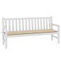Gartenbank-Auflage Beige 180x50x3 cm Oxford-Gewebe Gartenbank-Auflage Beige 180x50x3 cm Oxford-Gewebe