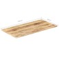 vidaXL Tischplatte Massivholz Mango 25-27 mm 100x60 cm vidaXL Tischplatte Massivholz Mango 25-27 mm 100x60 cm