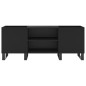 vidaXL Plattenschrank Schwarz 121x38x48 cm Holzwerkstoff vidaXL Plattenschrank Schwarz 121x38x48 cm Holzwerkstoff
