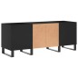 vidaXL Plattenschrank Schwarz 121x38x48 cm Holzwerkstoff vidaXL Plattenschrank Schwarz 121x38x48 cm Holzwerkstoff