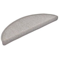 vidaXL 15 Stk. Treppenmatten Taupe 56 x 17 x 3 cm
