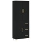 Highboard Schwarz 69,5x34x180 cm Holzwerkstoff Highboard Schwarz 69,5x34x180 cm Holzwerkstoff