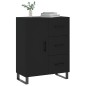 vidaXL Sideboard Schwarz 69,5x34x90 cm Holzwerkstoff vidaXL Sideboard Schwarz 69,5x34x90 cm Holzwerkstoff