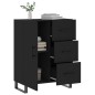 vidaXL Sideboard Schwarz 69,5x34x90 cm Holzwerkstoff vidaXL Sideboard Schwarz 69,5x34x90 cm Holzwerkstoff