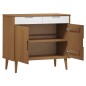 vidaXL Sideboard MOLDE Braun 90x40x80 cm Massivholz Kiefer vidaXL Sideboard MOLDE Braun 90x40x80 cm Massivholz Kiefer