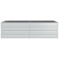 vidaXL Garten-Hochbeet 160x80x45 cm Verzinkter Stahl Silber vidaXL Garten-Hochbeet 160x80x45 cm Verzinkter Stahl Silber