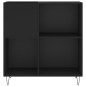 vidaXL Plattenschrank Schwarz 84,5x38x89 cm Holzwerkstoff vidaXL Plattenschrank Schwarz 84,5x38x89 cm Holzwerkstoff