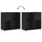 vidaXL Plattenschrank Schwarz 84,5x38x89 cm Holzwerkstoff vidaXL Plattenschrank Schwarz 84,5x38x89 cm Holzwerkstoff