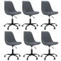 vidaXL Esszimmerstühle 6 Stk. Drehbar Dunkelgrau Stoff vidaXL Esszimmerstühle 6 Stk. Drehbar Dunkelgrau Stoff