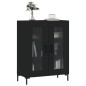 vidaXL Sideboard Schwarz 69,5x34x90 cm Holzwerkstoff vidaXL Sideboard Schwarz 69,5x34x90 cm Holzwerkstoff