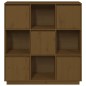 vidaXL Highboard Honigbraun 110,5x35x117 cm Massivholz Kiefer vidaXL Highboard Honigbraun 110,5x35x117 cm Massivholz Kiefer