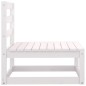 vidaXL 3-tlg. Garten-Lounge-Set Weiß Kiefer Massivholz vidaXL 3-tlg. Garten-Lounge-Set Weiß Kiefer Massivholz
