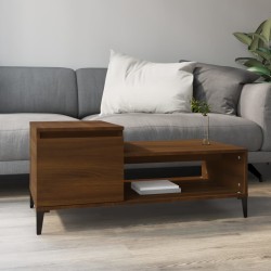 vidaXL Couchtisch Braun Eichen-Optik 100x50x45 cm Holzwerkstoff