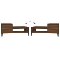 vidaXL Couchtisch Braun Eichen-Optik 100x50x45 cm Holzwerkstoff