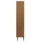 vidaXL Vitrinenschrank MOLDE Braun 90x35x175 cm Massivholz Kiefer vidaXL Vitrinenschrank MOLDE Braun 90x35x175 cm Massivholz Kiefer