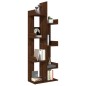 vidaXL Bücherschrank 48x25,5x140 cm Eiche Braun Holzwerkstoff vidaXL Bücherschrank 48x25,5x140 cm Eiche Braun Holzwerkstoff