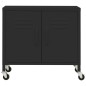 vidaXL Lagerschrank Schwarz 60x35x56 cm Stahl
