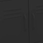 vidaXL Lagerschrank Schwarz 60x35x56 cm Stahl