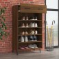 vidaXL Schuhschrank Braun Eichen-Optik 60x35x105 cm Holzwerkstoff vidaXL Schuhschrank Braun Eichen-Optik 60x35x105 cm Holzwerkstoff