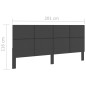Kopfteil Dunkelgrau Stoff 200×200 cm Kopfteil Dunkelgrau Stoff 200×200 cm