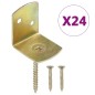 vidaXL Flechtzaunhalter 24 Stk. L-Form Verzinktes Metall vidaXL Flechtzaunhalter 24 Stk. L-Form Verzinktes Metall