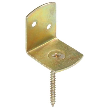 vidaXL Flechtzaunhalter 24 Stk. L-Form Verzinktes Metall