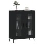 vidaXL Sideboard Schwarz 69,5x34x90 cm Holzwerkstoff vidaXL Sideboard Schwarz 69,5x34x90 cm Holzwerkstoff